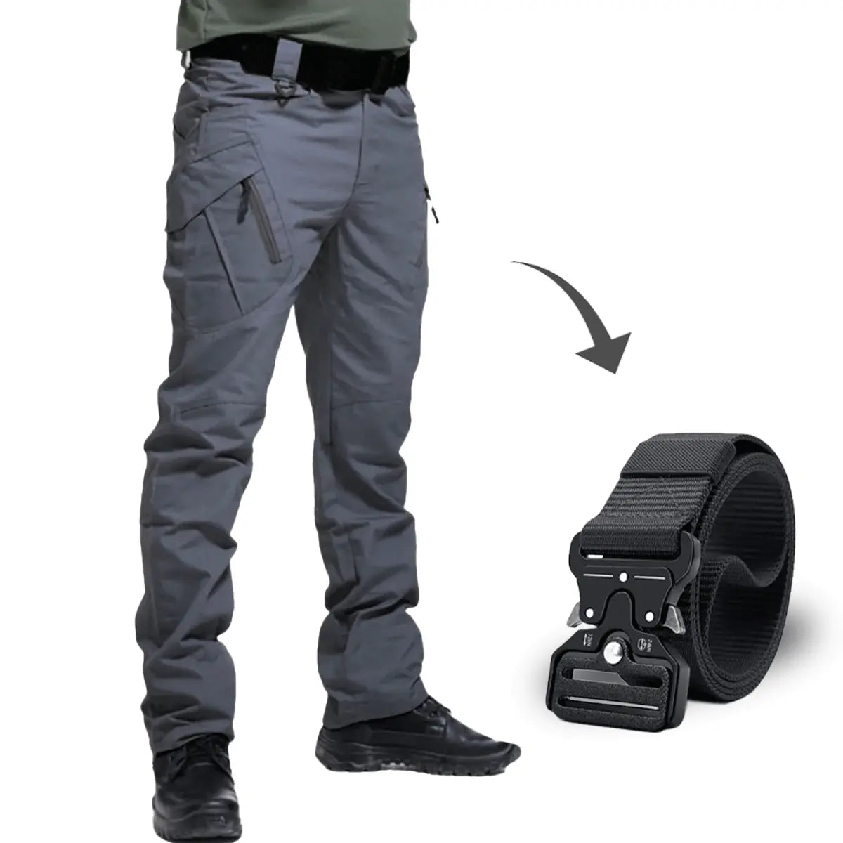 Battle-Ready Tactical Trousers with Free Belt – Gear Up for Action!